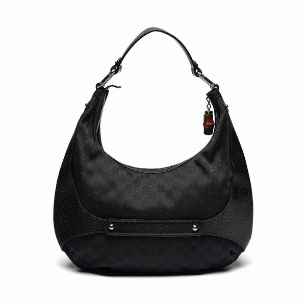 GUCCI : Borsa Gucci logo nera e dettagli bamb.  - Asta 04/05/2023 | FASHION LUXURY - ALTA MODA, BORSE E ACCESSORI DI LUSSO Online - Associazione Nazionale - Case d'Asta italiane