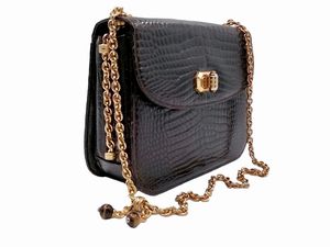 GUCCI : Borsa in coccodrillo Porosus  marron testa di moro.  - Asta 04/05/2023 | FASHION LUXURY - ALTA MODA, BORSE E ACCESSORI DI LUSSO Online - Associazione Nazionale - Case d'Asta italiane