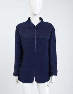 SCHON MILA - Cardigan con zip nei toni del blu.