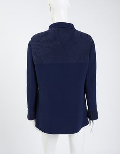 SCHON MILA : Cardigan con zip nei toni del blu.  - Asta 04/05/2023 | FASHION LUXURY - ALTA MODA, BORSE E ACCESSORI DI LUSSO Online - Associazione Nazionale - Case d'Asta italiane