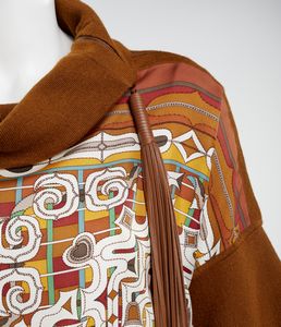 HERMES : Capospalla in alpaca color cammello e stampato.  - Asta 04/05/2023 | FASHION LUXURY - ALTA MODA, BORSE E ACCESSORI DI LUSSO Online - Associazione Nazionale - Case d'Asta italiane