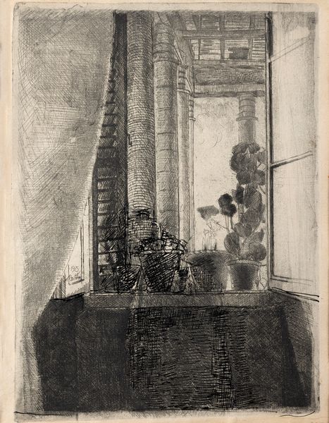 Luigi Bartolini : Davanzale accanto al tempio con studio di figura  - Asta Grafica Internazionale e Multipli d'Autore - Associazione Nazionale - Case d'Asta italiane