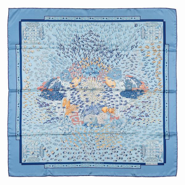 Hermès : Foulard Rencontre Oceane  - Asta Luxury Fashion - Associazione Nazionale - Case d'Asta italiane