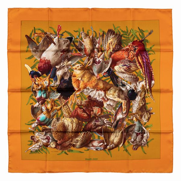 Hermès : Foulard Gibiers  - Asta Luxury Fashion - Associazione Nazionale - Case d'Asta italiane