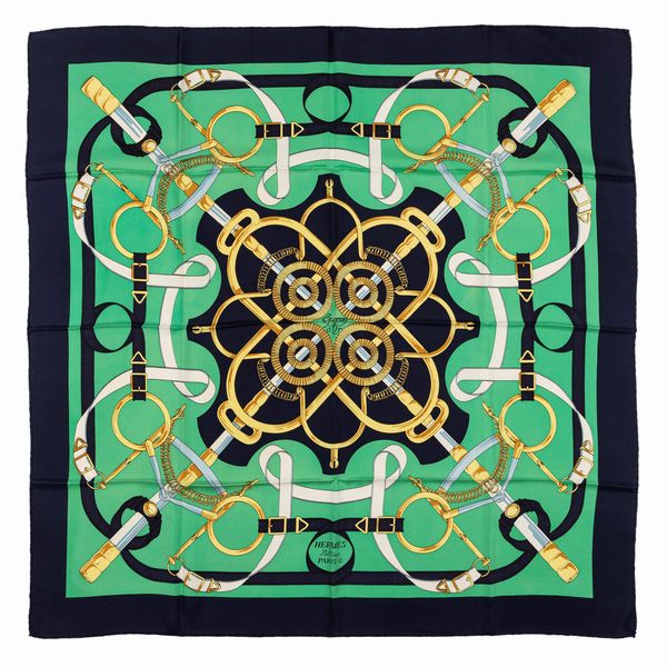 Hermès : Foulard Eperon D'Or  - Asta Luxury Fashion - Associazione Nazionale - Case d'Asta italiane