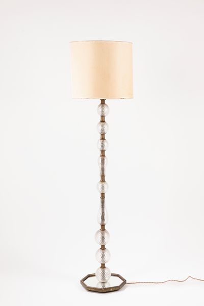 Barovier e Toso : Lampada da terra  - Asta Design e Arti Decorative - Associazione Nazionale - Case d'Asta italiane