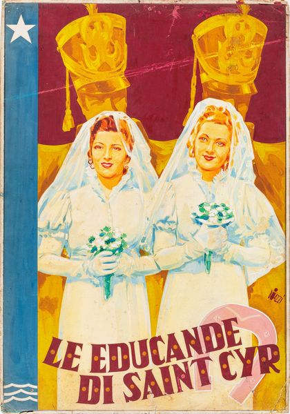 Sandro Biazzi : Le educande di Saint-Cyr  - Asta Bozzetti cinematografici - Associazione Nazionale - Case d'Asta italiane