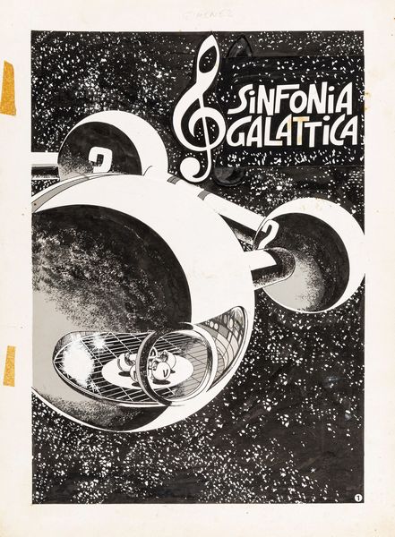 Juan Giménez : Sinfonia galattica  - Asta Bozzetti cinematografici - Associazione Nazionale - Case d'Asta italiane