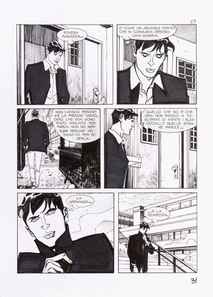 Nicola Mari : Dylan Dog - Nel segno del dolore  - Asta Bozzetti cinematografici - Associazione Nazionale - Case d'Asta italiane