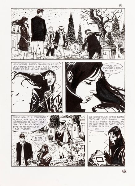 Nicola Mari : Dylan Dog - Nel segno del dolore  - Asta Bozzetti cinematografici - Associazione Nazionale - Case d'Asta italiane