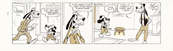 Floyd Gottfredson : Mickey Mouse  - Asta Bozzetti cinematografici - Associazione Nazionale - Case d'Asta italiane