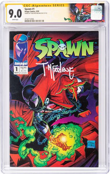 Todd McFarlane : Spawn # 1 (Signature Series)  - Asta Bozzetti cinematografici - Associazione Nazionale - Case d'Asta italiane