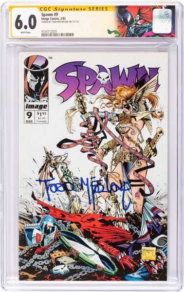 Todd McFarlane : Spawn # 9 (Signature Series)  - Asta Bozzetti cinematografici - Associazione Nazionale - Case d'Asta italiane