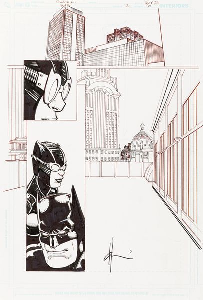 Howard Chaykin : Batman/Catwoman: Follow the Money  - Asta Bozzetti cinematografici - Associazione Nazionale - Case d'Asta italiane