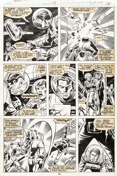 Herb Trimpe : What If?- Sgt. Fury and His Howling Commandos Had Fought World War II in Outer Space?  - Asta Bozzetti cinematografici - Associazione Nazionale - Case d'Asta italiane