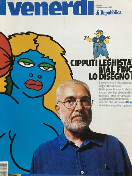 Francesco Tullio Altan : Lei pensa prima di parlare?  - Asta Fumetti: Tavole e Illustrazioni Originali - Associazione Nazionale - Case d'Asta italiane