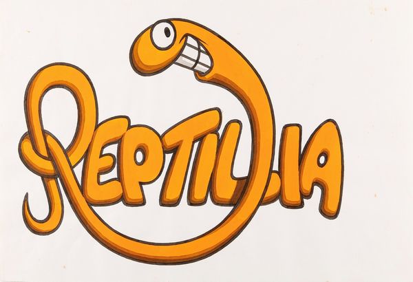 Benito Jacovitti : Reptilia  - Asta Fumetti: Tavole e Illustrazioni Originali - Associazione Nazionale - Case d'Asta italiane