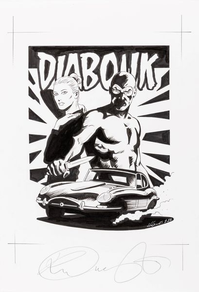 Riccardo Nunziati : Diabolik - Varchi Comics  - Asta Fumetti: Tavole e Illustrazioni Originali - Associazione Nazionale - Case d'Asta italiane