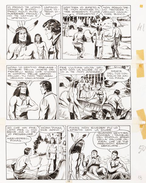 Gallieno Ferri : Zagor - Il Popolo della Palude  - Asta Fumetti: Tavole e Illustrazioni Originali - Associazione Nazionale - Case d'Asta italiane