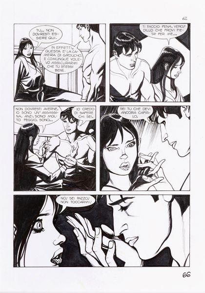 Nicola Mari : Dylan Dog - Nel segno del dolore  - Asta Fumetti: Tavole e Illustrazioni Originali - Associazione Nazionale - Case d'Asta italiane