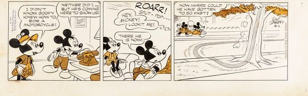 Floyd Gottfredson : Mickey Mouse  - Asta Fumetti: Tavole e Illustrazioni Originali - Associazione Nazionale - Case d'Asta italiane