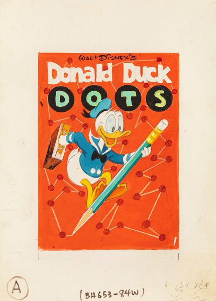 Frank McSavage : Donald Duck Dots  - Asta Fumetti: Tavole e Illustrazioni Originali - Associazione Nazionale - Case d'Asta italiane