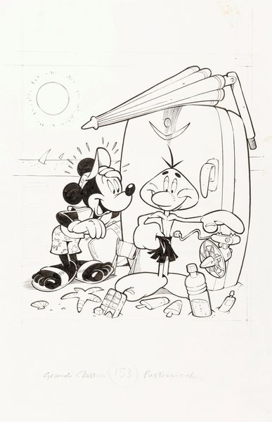 Lorenzo Pastrovicchio : I Grandi Classici Disney 153  - Asta Fumetti: Tavole e Illustrazioni Originali - Associazione Nazionale - Case d'Asta italiane