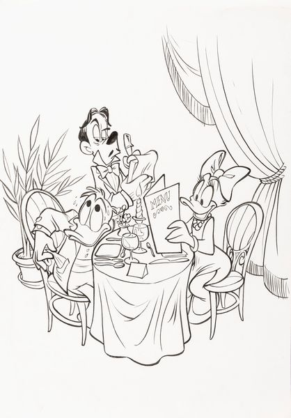 Stefano Turconi : I Grandi Classici Disney 172  - Asta Fumetti: Tavole e Illustrazioni Originali - Associazione Nazionale - Case d'Asta italiane