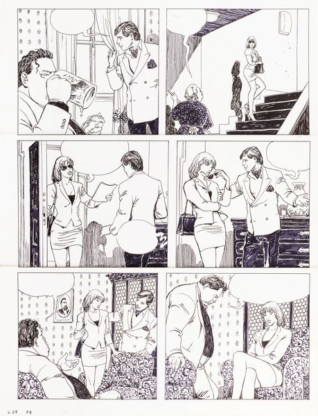 Milo Manara : Rendez-vous fatal  - Asta Fumetti: Tavole e Illustrazioni Originali - Associazione Nazionale - Case d'Asta italiane