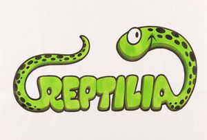 Benito Jacovitti : Reptilia  - Asta Fumetti: Tavole e Illustrazioni Originali - Associazione Nazionale - Case d'Asta italiane