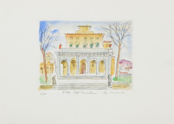 Rodolfo Marma : Villa dell'ombrellino  - Asta Arte Moderna, Contemporanea, '800 e '900 - Associazione Nazionale - Case d'Asta italiane