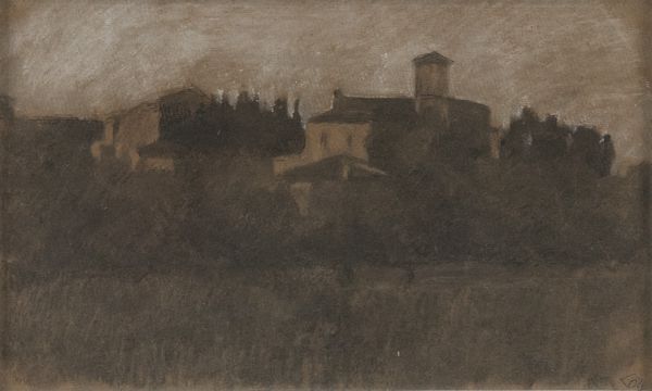 Scuola Toscana metà XX secolo : Paesaggio  - Asta Arte Moderna, Contemporanea, '800 e '900 - Associazione Nazionale - Case d'Asta italiane