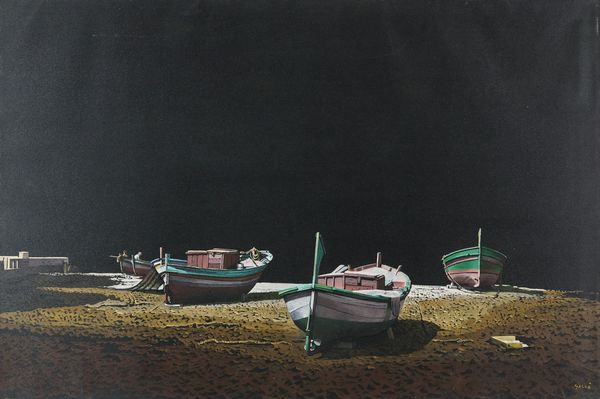 Giuseppe Gallà : Notturno  - Asta Arte Moderna, Contemporanea, '800 e '900 - Associazione Nazionale - Case d'Asta italiane