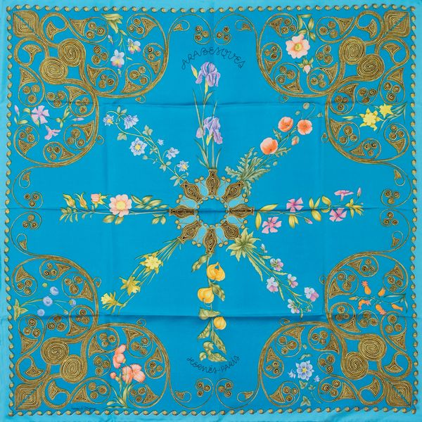 Hermes foulard vintage collezione Arabesque  - Asta Gioielli Orologi e Fashion Vintage - Associazione Nazionale - Case d'Asta italiane