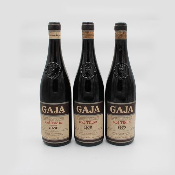 BARBARESCO DOC SORI TILDIN 1970, GAJA  - Asta VINI E DISTILLATI PREGIATI E DA COLLEZIONE - Associazione Nazionale - Case d'Asta italiane