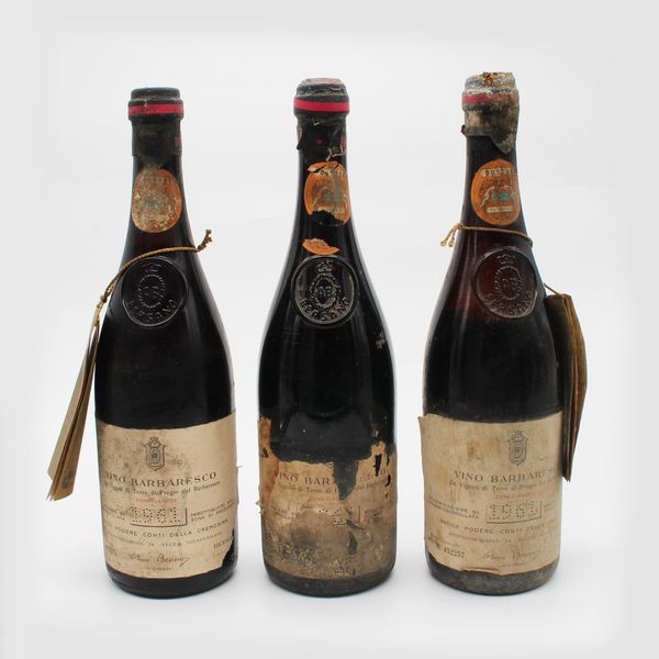 BARBARESCO CONTI DELLA CREMOSINA 1961, BERSANO  - Asta VINI E DISTILLATI PREGIATI E DA COLLEZIONE - Associazione Nazionale - Case d'Asta italiane