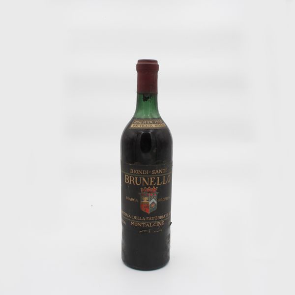 BRUNELLO DI MONTALCINO 1955, BIONDI SANTI  - Asta VINI E DISTILLATI PREGIATI E DA COLLEZIONE - Associazione Nazionale - Case d'Asta italiane