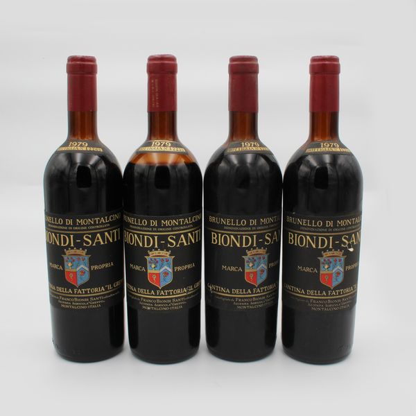 BRUNELLO DI MONTALCINO DOC 1979, BIONDI SANTI  - Asta VINI E DISTILLATI PREGIATI E DA COLLEZIONE - Associazione Nazionale - Case d'Asta italiane