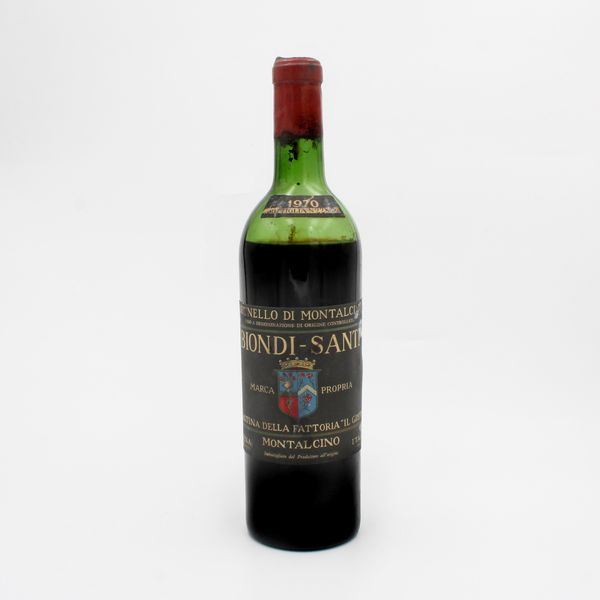 BRUNELLO DI MONTALCINO DOC 1970, BIONDI-SANTI  - Asta VINI E DISTILLATI PREGIATI E DA COLLEZIONE - Associazione Nazionale - Case d'Asta italiane