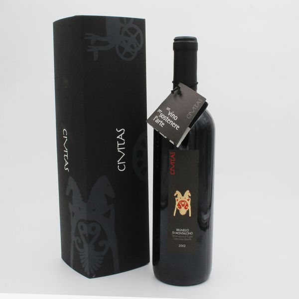 BRUNELLO DI MONTALCINO DOCG 2002 PER CIVITAS, CAPARZO  - Asta VINI E DISTILLATI PREGIATI E DA COLLEZIONE - Associazione Nazionale - Case d'Asta italiane