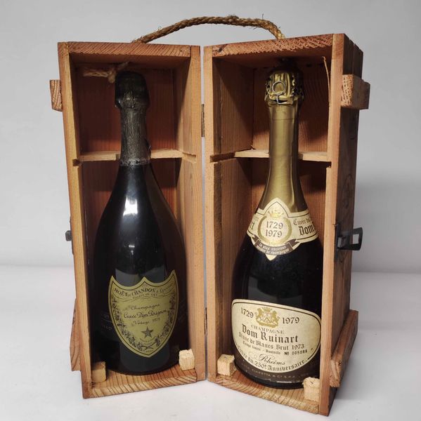 Moet & Chandon, Dom Perignon<BR>Dom Ruinart, Blanc de Blanc  - Asta Wine Forever - Associazione Nazionale - Case d'Asta italiane