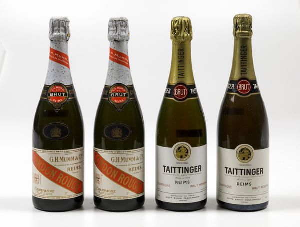 Taittinger, Champagne Brut Reserve G.H. Mumm, Champagne Cordon Rouge  - Asta Wine Forever - Associazione Nazionale - Case d'Asta italiane