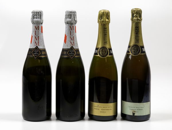 Taittinger, Champagne Brut Reserve G.H. Mumm, Champagne Cordon Rouge  - Asta Wine Forever - Associazione Nazionale - Case d'Asta italiane