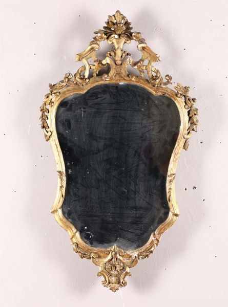 Ventolinamin legno intagliato e dorato, XIX secolo  - Asta Antiquariato - Associazione Nazionale - Case d'Asta italiane