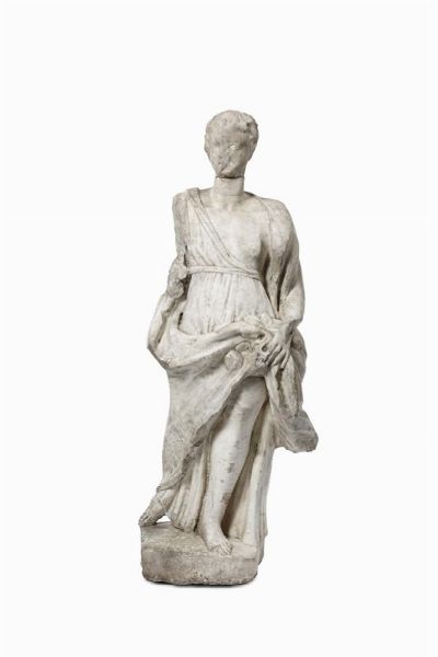 Tre figure allegoriche in marmo, scultore toscano del XVIII secolo  - Asta Antiquariato - Associazione Nazionale - Case d'Asta italiane