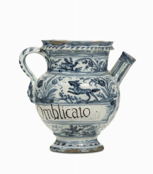 Boccale Savona o Albisola, XVII secolo  - Asta Antiquariato - Associazione Nazionale - Case d'Asta italiane