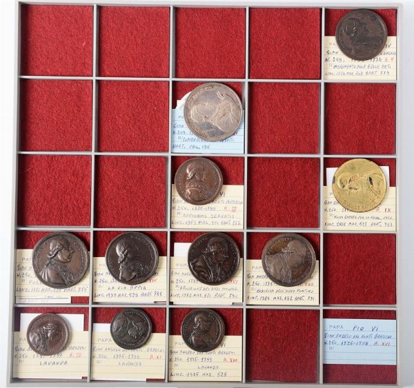 Collezione di 91 medaglie papali  - Asta Antiquariato - Associazione Nazionale - Case d'Asta italiane