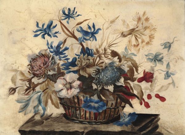 Natura morta in cornice dorata, XVIII-XIX secolo  - Asta Antiquariato - Associazione Nazionale - Case d'Asta italiane