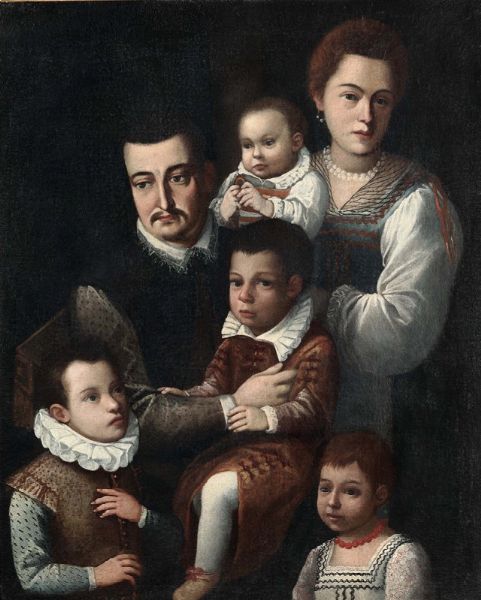 Ritratto di famiglia  - Asta Antiquariato - Associazione Nazionale - Case d'Asta italiane