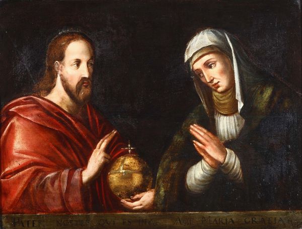 Cristo e Madonna  - Asta Antiquariato - Associazione Nazionale - Case d'Asta italiane